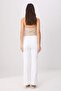 Beyaz Yüksek Bel Ütü İzli Az Esnek Wide Leg Jeans TWOSS26JE00191 - 4