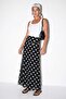 Black Polka Dot Long Tulle Skirt Tdrss26Et00058 - 3