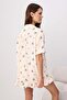 Teen Ecru Cat, Dog and Ribbon/Bow Patterned Viscose Woven Pajama Set Thmss26Pt00106 - 4