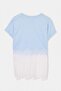 Blue Lace Detailed Oversize Viscose T-Shirt Tdrss26Ts00053 - 6