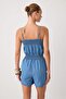 Mavi Askılı Gipeli Denim Tulum TWOSS26TU00053 - 4