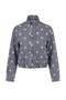 Gri Puantiyeli Dik Yaka Denim Ceket TWOAW27CE00017 - 6