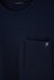 Navy Blue Regular Fit Pocket and Label Detailed Waffle Textured Knitted Pajama Set Tmnaw27Pt00025 - 6