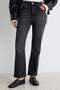Antrasit Ekstra Esnek Yüksek Bel Crop Flare Jeans TWOAW27JE00071 - 3