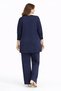 Women's Middle Age and Above Plus Size Kupra Tunic Trousers Mom Set 25548 - 7