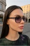 Unisex Uv400 Smoked Yellow Glass Sunglasses - 2