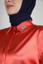 SATIN TUNIC WITH STONE DETAIL ON COLLAR 43739 - 4