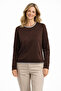 Women's Patterned Combed Cotton Blouse for Middle Ages and Above 30577 - 2
