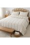 100% Cotton Muslin Duvet Cover Set Double Size Beige with Elastic-Free Flat Sheet 200X220 cm