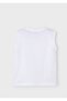 Boy's Mixed Print Sleeveless T-Shirt 2-10 Years Ecru - Green - 3