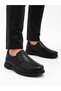 Men's Comfort Shoes Genuine Leather Bone Protrusion Detail P900-Black