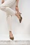Venus Leopard Print Blunt Pointed Toe Women's Heeled Shoes - 6