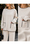 Ecru Women's Knitwear Set - Pocketed - 9