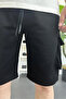 Men's Elastic Waist Pocket Shorts Black Edw388 - 4