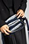 Women's Cross Strap Quilted Stitched Navy Blue Color Shoulder Bag - 6