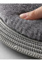 Premium Plush Jute Edge Detailed Non-Slip Base 2-Piece Bath Mat Set 90X60 & 50X70 - 4