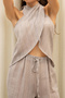 مجموعة سراويل Cadhas Halter Neck من فرو المنك - 7
