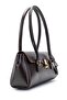 Monera Classic Lockable Brown Women's Shoulder Handbag - 4
