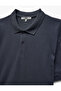 Short Sleeve Cotton Pique Fabric Polo Neck Slim Fit T-Shirt - 5