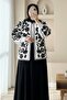 Lined Jacket with Embroidery on the Sleeves and Front - White - 3