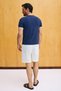 Primor Men's Soft and Flexible Fabric Organic Cotton Round Neck Navy Blue T-Shirt - 5