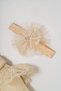 Baby Girl Mevlütlük Dress with Bandana and Lace Newborn Hospital Release Wedding Dress Evening Dress Mevlitlik 4026 - 4