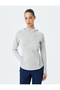 White Patterned Women's Sweatshirt 5Wak10005Nk - 3