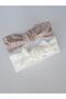 Baby Girl Kid Bandana Buckle Set 2 Pieces Spotted Beige Cream Rib - 2