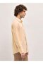 Men's Beige Solid Tailored Fit Formal Shirt for Every Occasion - 4