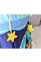 Blue Fantasy Castle Play Tent for Kids,Indoor and Outdoor Activity House with Star Lights and Flags - 6