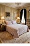 Embroidery Detailed Powder Pink Bedspread Set Double Pique Set - 4
