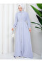 Women's Modest Dress with Button Detail and Belt