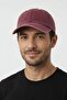Unisex Burgundy Washed Denim Baseball Cap |   Adjustable Outdoor Sports Cap - 3