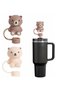 Thermos Accessory with Straw, Straw Protector, 2 Different Colors, Teddy Bear - 8