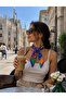 Nil Scarf Turquaz Eyes 70*70 cm Foulard Scarf - 2