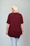 Women's Asymmetrical Cut Summer Large Size 100% Cotton Anti-Sweat Breathable Fabric Comfortable Fit Mom T-Shirt - 5