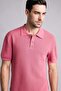 100% Cotton Relax Fit Basic Short Sleeve Knitwear Purple Polo T-Shirt G3416Ax26Sm - 4
