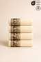 FIORE 4-piece Towel Set 100% Cotton Certified, Floral Print Hand / Face / Kitchen Towel 50x90cm