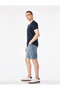 Cotton Regular Waist Pocket Slim Fit Jean Shorts - 2