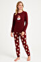 Women's Soft Texture Thermal Pajamas Set 42050 - 6