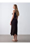 80428 تنورة ميدي دانتيل - بني غامق - 2