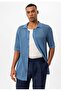 Men's short sleeve openwork shirt - 6
