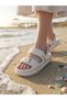 Figured White Daily Girls' Beach Garden Pool Slippers