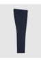 Navy Blue Slim Fit Fabric Trousers 50325156-Vr033 - 6