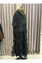 Shoulder Pad Tex Rose Skirt Suit - Black - 42 - 2