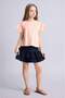 100% Cotton Regular Fit Crew Neck Combed Short Sleeve T-Shirt Girls H7249A826Sm - 2