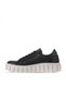 Black Leather Women's Wedge Heel Pack Sports Shoes 01Wt3401 - 4