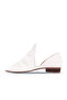 White Leather Women's Classic Shoes 01Wn5111 - 3