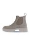 Beige Suede Women's Wedge Heeled Boots 01Wv9002 - 3