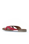 Fuchsia Leather Women's Flat Slippers 01Wy2507 - 4